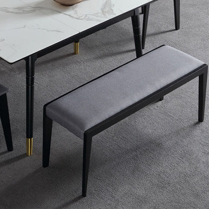 15.6-inch W Mid-Century Modern Seating Bench Cushioned Solid Wood Bench 39"L x 16"W x 18"H Clearhalo 'Benches' 'Chairs & Seating' 'furn' 'furn_benches' 'Furniture' 'Living Room Furniture' 6433032