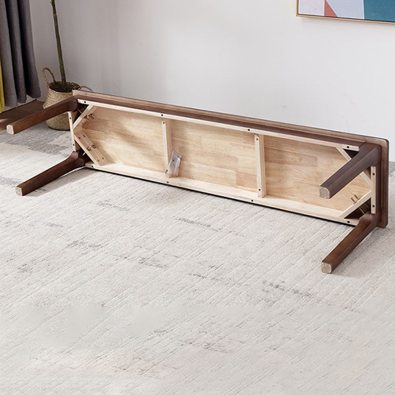 Mid-Century Modern Bedroom Bench 17.7" Height Rectangle Seating Bench with Legs Clearhalo 'Benches' 'Chairs & Seating' 'furn' 'furn_benches' 'Furniture' 'Living Room Furniture' 6433064