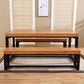 Mid-Century Modern Solid Wood Bench Rectangle Seating Bench with Legs Clearhalo 'Benches' 'Chairs & Seating' 'furn' 'furn_benches' 'Furniture' 'Living Room Furniture' 6433083