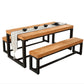 Mid-Century Modern Solid Wood Bench Rectangle Seating Bench with Legs Clearhalo 'Benches' 'Chairs & Seating' 'furn' 'furn_benches' 'Furniture' 'Living Room Furniture' 6433089