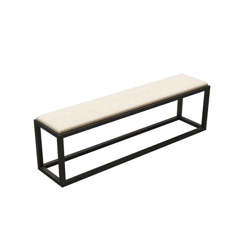Contemporary Upholstered Bench Home Seating Bench with Black Legs 71"L x 12"W x 18"H Clearhalo 'Benches' 'Chairs & Seating' 'furn' 'furn_benches' 'Furniture' 'Living Room Furniture' 6433100