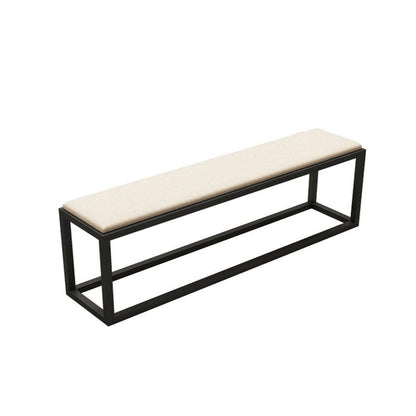 Contemporary Upholstered Bench Home Seating Bench with Black Legs 71"L x 12"W x 18"H Clearhalo 'Benches' 'Chairs & Seating' 'furn' 'furn_benches' 'Furniture' 'Living Room Furniture' 6433100