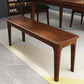 14.04-inch Width Seating Bench Mid-Century Modern Solid Wood Bedroom Bench Nut-Brown Clearhalo 'Benches' 'Chairs & Seating' 'furn' 'furn_benches' 'Furniture' 'Living Room Furniture' 6433115