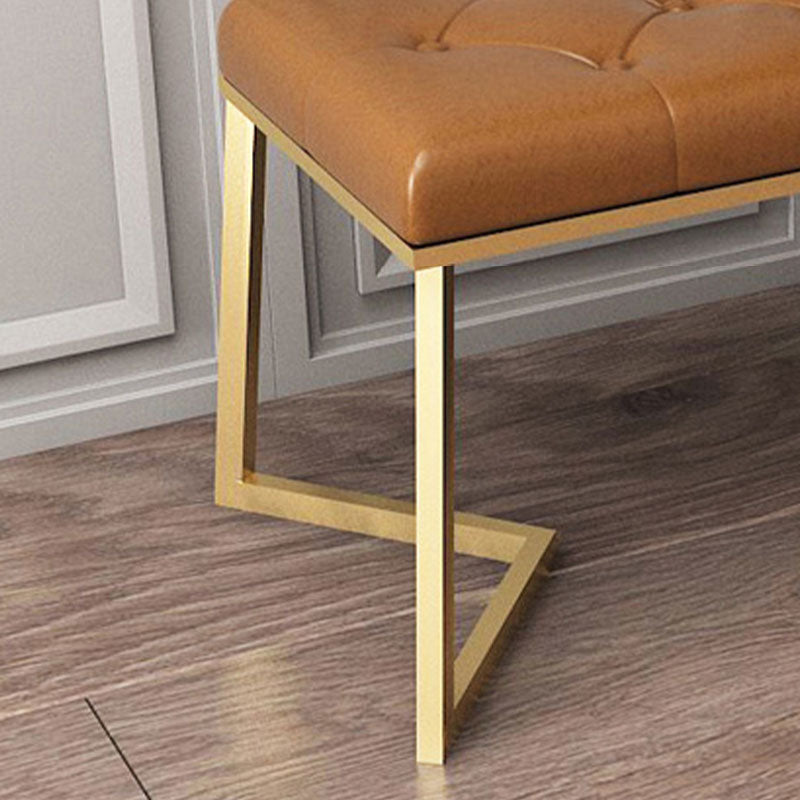 Mid-Century Modern Upholstered Bench Rectangle Bedroom Seating Bench with Legs Clearhalo 'Benches' 'Chairs & Seating' 'furn' 'furn_benches' 'Furniture' 'Living Room Furniture' 6433134