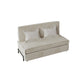 Pillow Included Sofa Futon Armless Cushion Back Sleeper Sofa Beige Clearhalo 'furn' 'furn_futons' 'Furniture' 'Futons & Daybeds' 'Futons' 'Living Room Furniture' 6433270