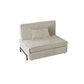 Pillow Included Sofa Futon Armless Cushion Back Sleeper Sofa 39"L x 33"W x 37"H Beige Clearhalo 'furn' 'furn_futons' 'Furniture' 'Futons & Daybeds' 'Futons' 'Living Room Furniture' 6433276