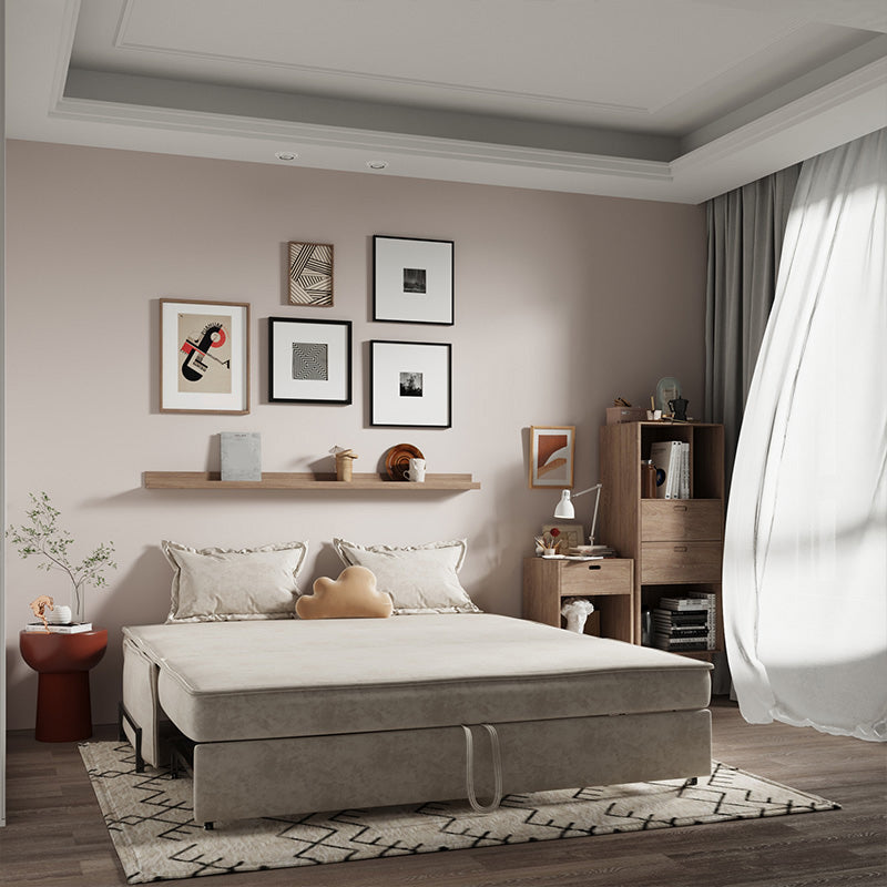 Pillow Included Sofa Futon Armless Cushion Back Sleeper Sofa Clearhalo 'furn' 'furn_futons' 'Furniture' 'Futons & Daybeds' 'Futons' 'Living Room Furniture' 6433285