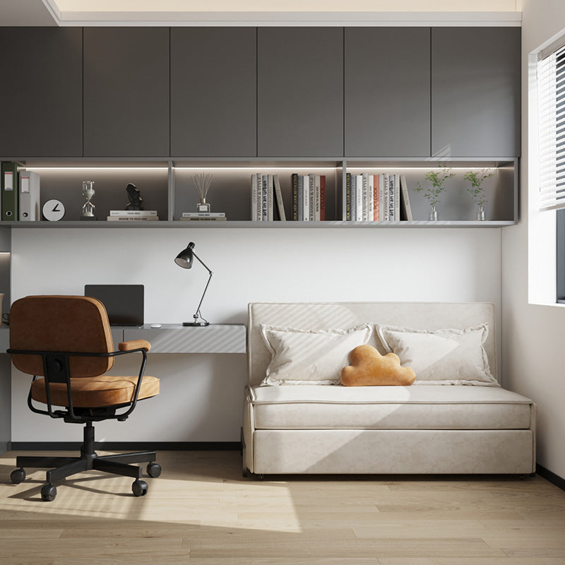 Pillow Included Sofa Futon Armless Cushion Back Sleeper Sofa Clearhalo 'furn' 'furn_futons' 'Furniture' 'Futons & Daybeds' 'Futons' 'Living Room Furniture' 6433287