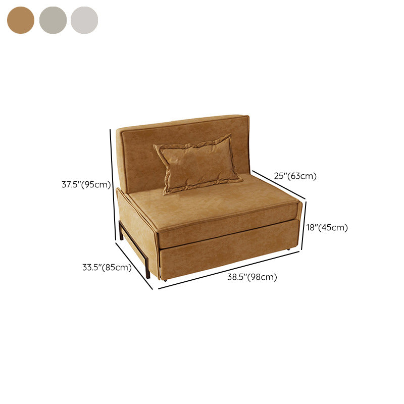 Pillow Included Sofa Futon Armless Cushion Back Sleeper Sofa Clearhalo 'furn' 'furn_futons' 'Furniture' 'Futons & Daybeds' 'Futons' 'Living Room Furniture' 6433289