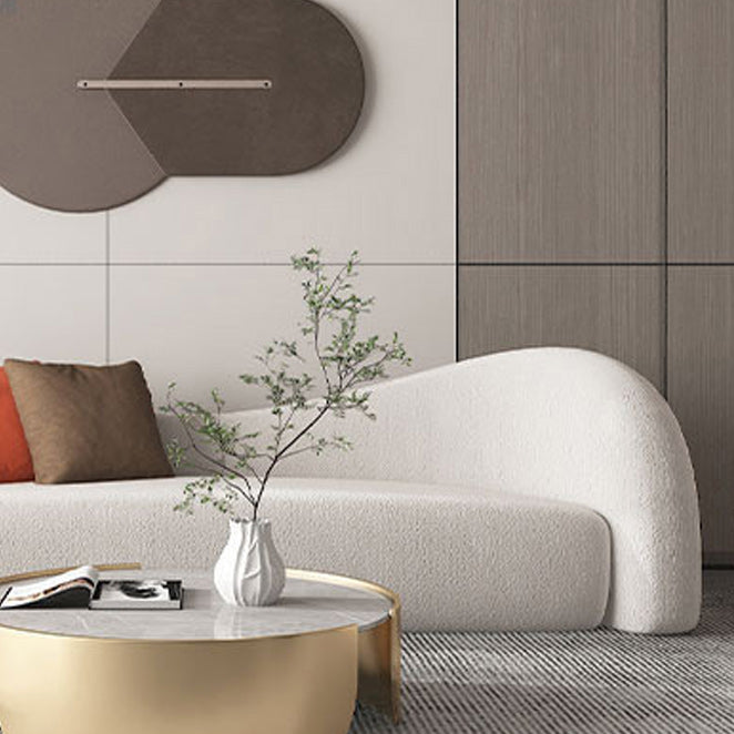 Schuine armen geen pijnlijke bank moderne krasbestendige gebogen loveseat