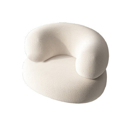 Sloped Arms No Distressing Sofa Modern Scratch Resistant Curved Loveseat