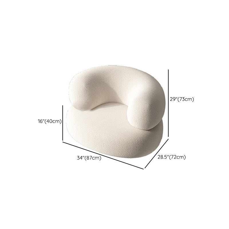 Sloped Arms No Distressing Sofa Modern Scratch Resistant Curved Loveseat