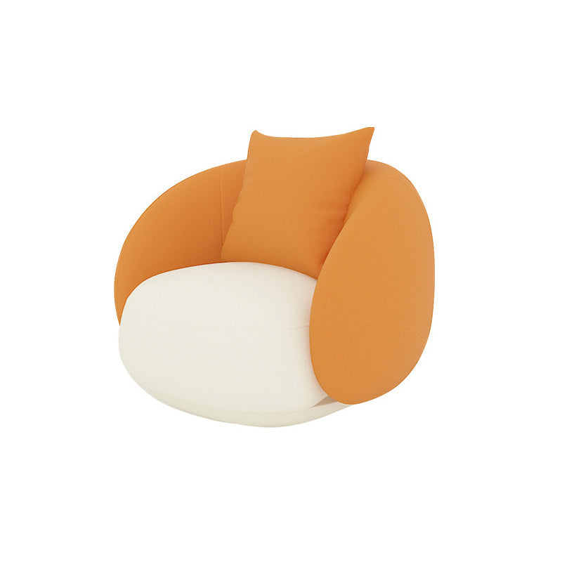 Stain Resistant Tight Seat Sofa Leather Curved Loveseat for Bonus Room Clearhalo 'furn' 'furn_sofas' 'Furniture' 'Living Room Furniture' 'Sofa' 'sofas' 6433346