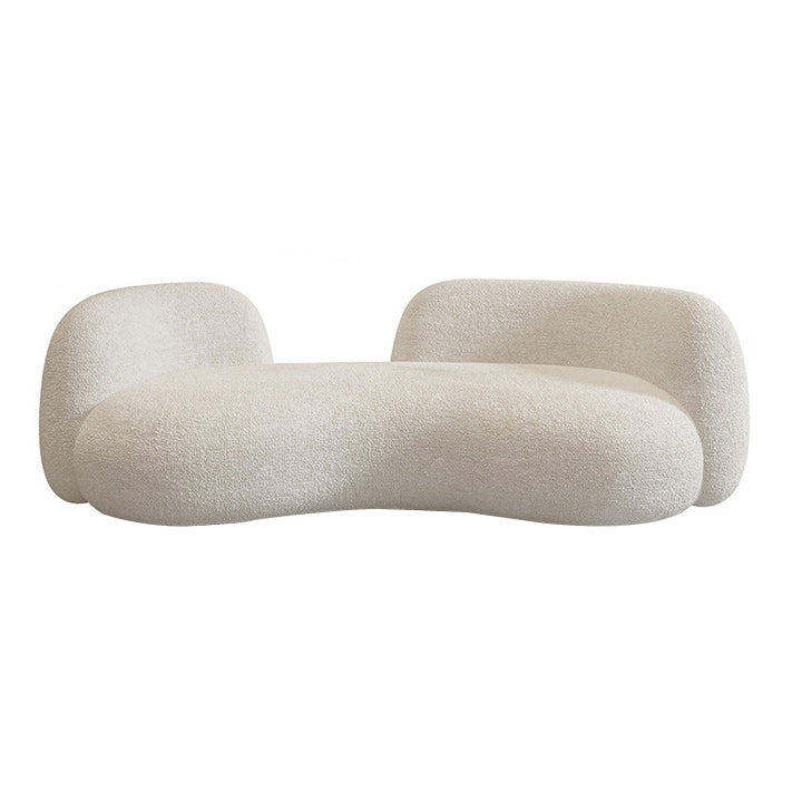 Tight Seat Modern Curved Loveseat Solid Color Stain Resistant Sofa Clearhalo 'furn' 'furn_sofas' 'Furniture' 'Living Room Furniture' 'Sofa' 'sofas' 6433355