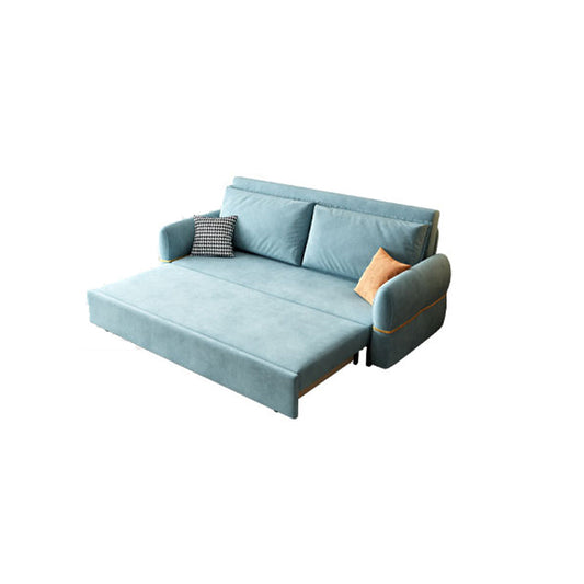 Azure Contemporary Seating with Pillows Convertible Sofa Bed for Apartment