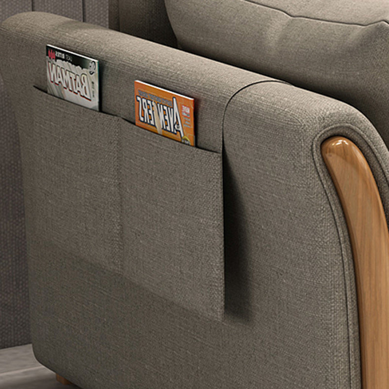 Cuscino incluso divano di divano convertibile a cuscino futon.