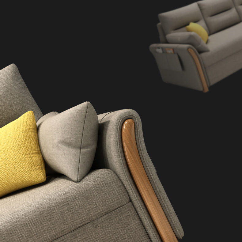 Cuscino incluso divano di divano convertibile a cuscino futon.