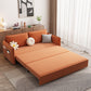 Moderne orange Sitzen Cabrio -Sofa mit Kissen für Wohnung