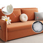 Moderne orange Sitzen Cabrio -Sofa mit Kissen für Wohnung