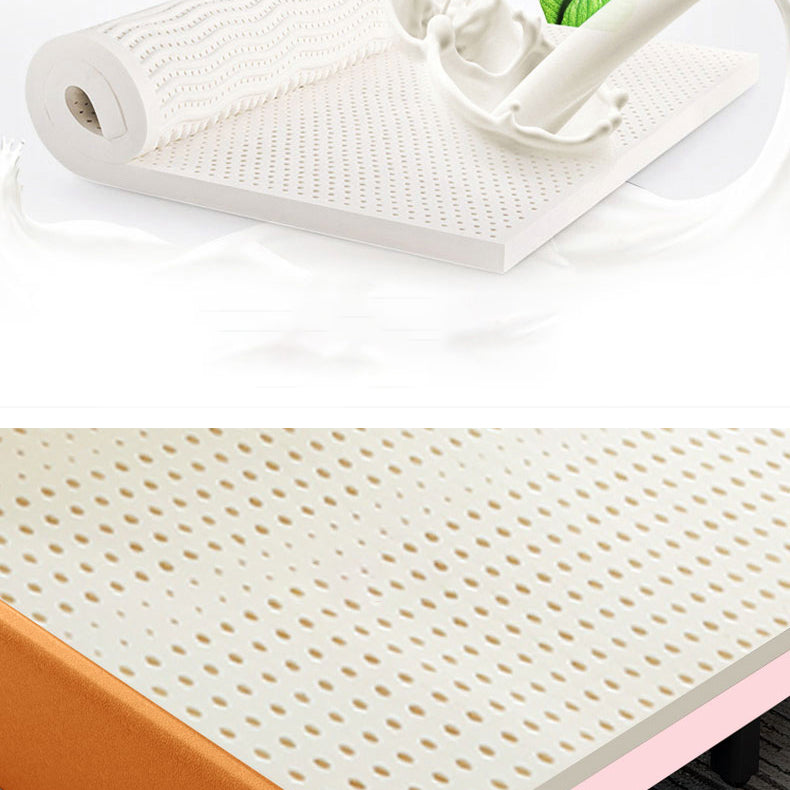 オレンジとベージュのコンバーチブルステイン耐性ソファベッドフェイクレザーシート