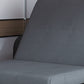 Gray Pillow Included Sofa Futon Square Arm Cushion Back Convertible Sofa Clearhalo 'furn' 'furn_futons' 'Furniture' 'Futons & Daybeds' 'Futons' 'Living Room Furniture' 6433650