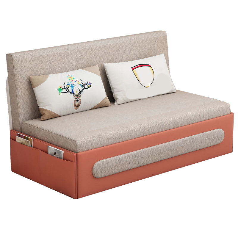 Pillow Included Sofa Futon Armless Cushion Back Convertible Sofa Clearhalo 'furn' 'furn_futons' 'Furniture' 'Futons & Daybeds' 'Futons' 'Living Room Furniture' 6433676