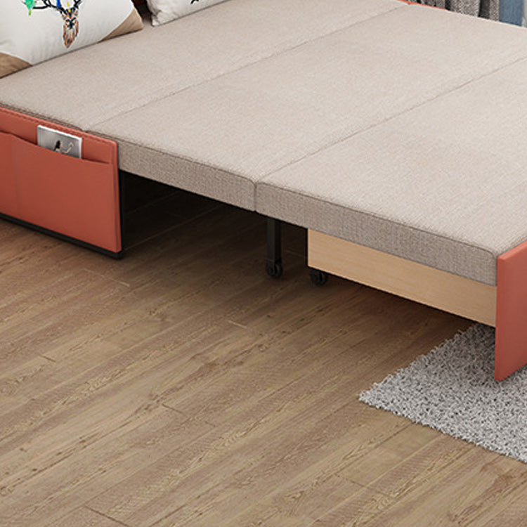 Pillow Included Sofa Futon Armless Cushion Back Convertible Sofa Clearhalo 'furn' 'furn_futons' 'Furniture' 'Futons & Daybeds' 'Futons' 'Living Room Furniture' 6433680