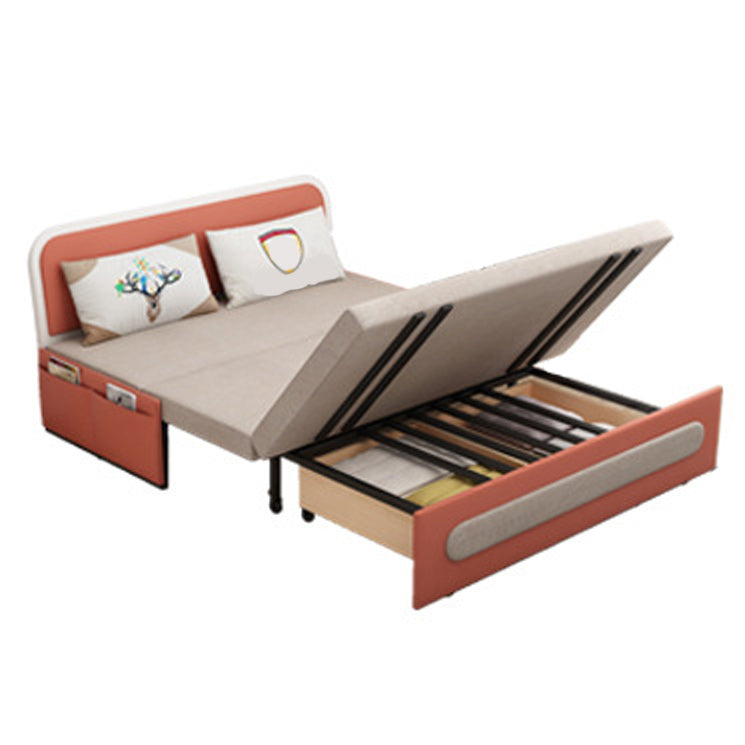 Pillow Included Sofa Futon Armless Cushion Back Convertible Sofa Clearhalo 'furn' 'furn_futons' 'Furniture' 'Futons & Daybeds' 'Futons' 'Living Room Furniture' 6433682