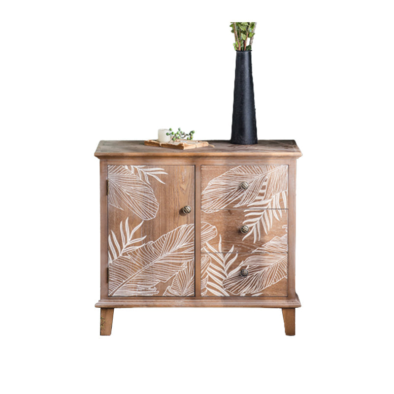 Mid-Century Modern Cabinet Solid Wood Rectangle with Drawer Accent Cabinet 31"L x 16"W x 29"H Clearhalo 'Cabinets & Chests' 'cabinets_chests' 'furn' 'furn_cabinets_chests' 'Furniture' 'Living Room Furniture' 6433694