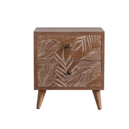 Mid-Century Modern Cabinet Solid Wood Rectangle with Drawer Accent Cabinet 18.9"L x 16.5"W x 21.7"H Clearhalo 'Cabinets & Chests' 'cabinets_chests' 'furn' 'furn_cabinets_chests' 'Furniture' 'Living Room Furniture' 6433696