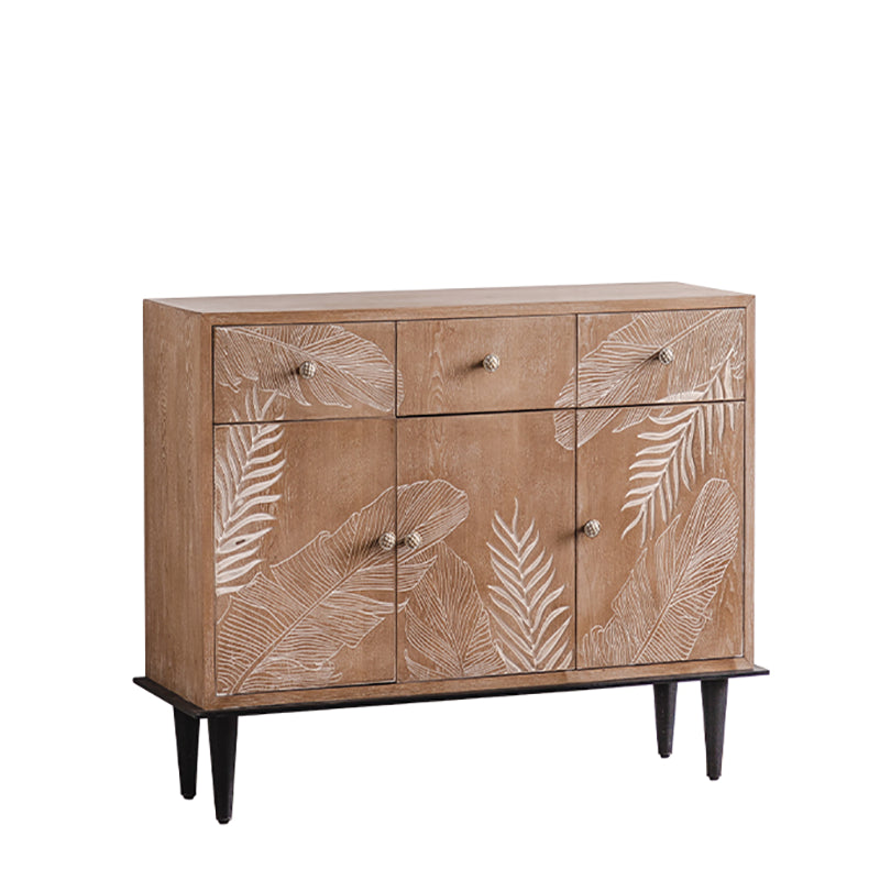 Mid-Century Modern Cabinet Solid Wood Rectangle with Drawer Accent Cabinet 46"L x 15"W x 36"H Clearhalo 'Cabinets & Chests' 'cabinets_chests' 'furn' 'furn_cabinets_chests' 'Furniture' 'Living Room Furniture' 6433700