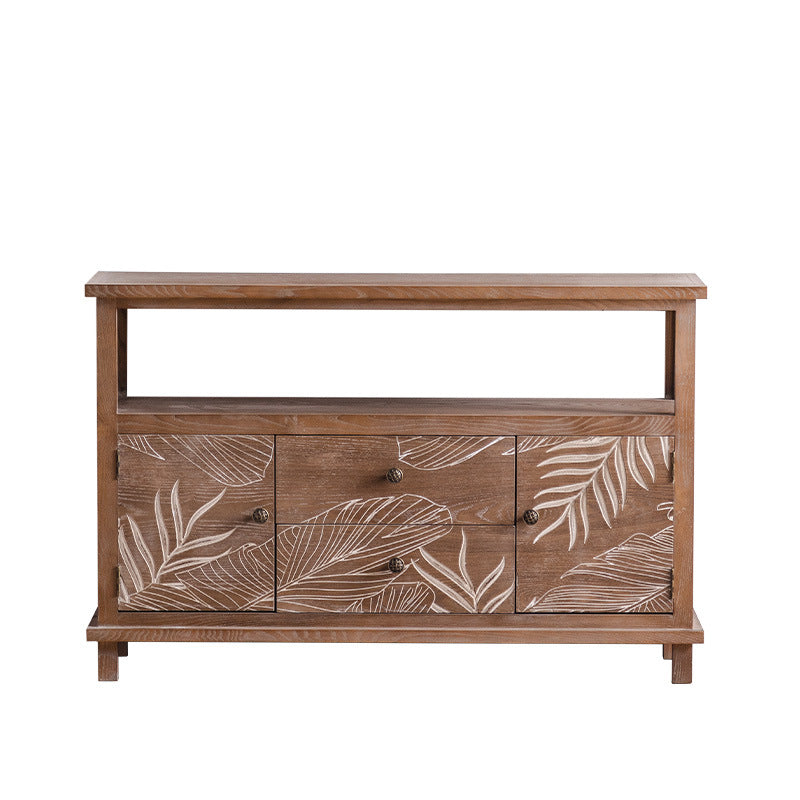 Mid-Century Modern Cabinet Solid Wood Rectangle with Drawer Accent Cabinet Clearhalo 'Cabinets & Chests' 'cabinets_chests' 'furn' 'furn_cabinets_chests' 'Furniture' 'Living Room Furniture' 6433701