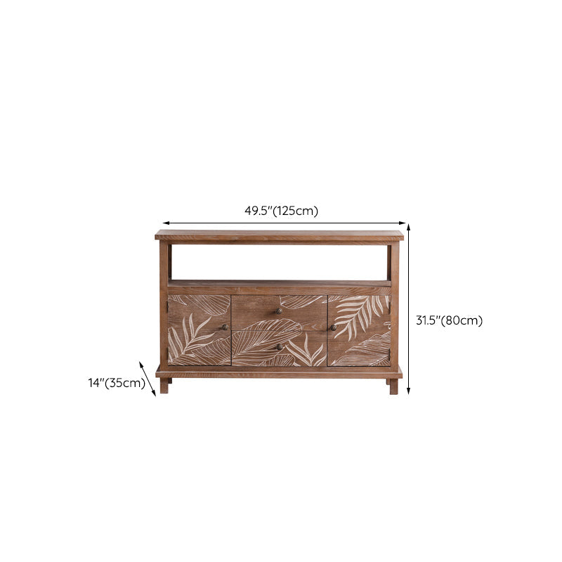 Mid-Century Modern Cabinet Solid Wood Rectangle with Drawer Accent Cabinet Clearhalo 'Cabinets & Chests' 'cabinets_chests' 'furn' 'furn_cabinets_chests' 'Furniture' 'Living Room Furniture' 6433711