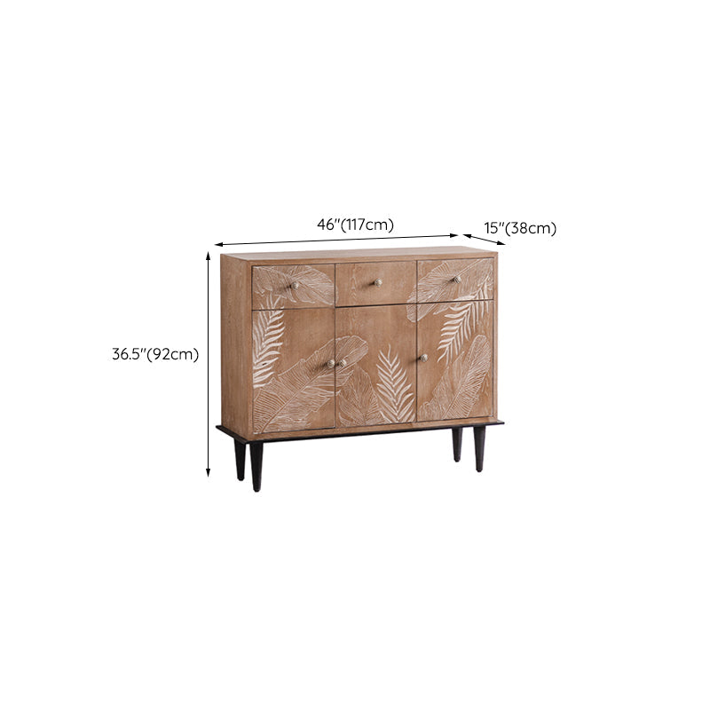 Mid-Century Modern Cabinet Solid Wood Rectangle with Drawer Accent Cabinet Clearhalo 'Cabinets & Chests' 'cabinets_chests' 'furn' 'furn_cabinets_chests' 'Furniture' 'Living Room Furniture' 6433712
