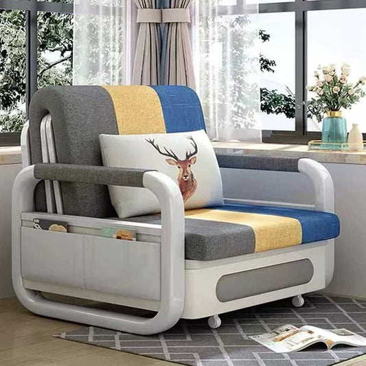 Pillow Included Sofa Futon Square Arms Convertible Sofa with Storage 35"L x 33"W x 35"H Storage Not Included