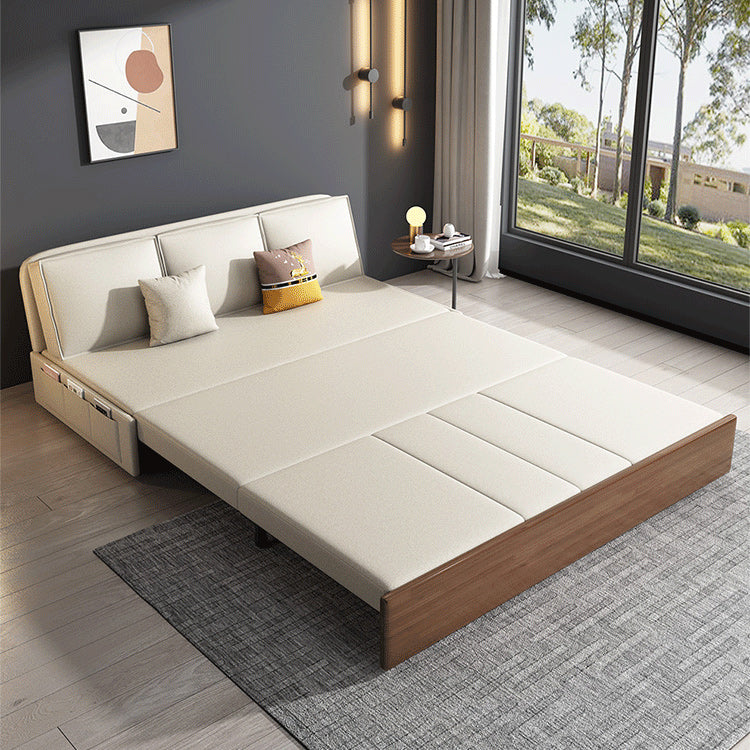 Cushion Back Sofa Futon Armless Convertible Sofa with Storage Clearhalo 'furn' 'furn_futons' 'Furniture' 'Futons & Daybeds' 'Futons' 'Living Room Furniture' 6433734