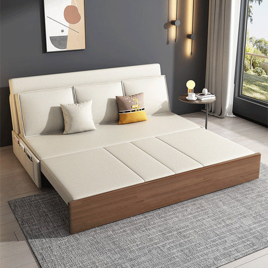 Cushion Back Sofa Futon Armless Convertible Sofa with Storage Clearhalo 'furn' 'furn_futons' 'Furniture' 'Futons & Daybeds' 'Futons' 'Living Room Furniture' 6433735