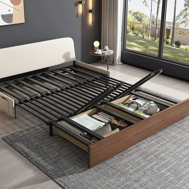 Cushion Back Sofa Futon Armless Convertible Sofa with Storage Clearhalo 'furn' 'furn_futons' 'Furniture' 'Futons & Daybeds' 'Futons' 'Living Room Furniture' 6433741