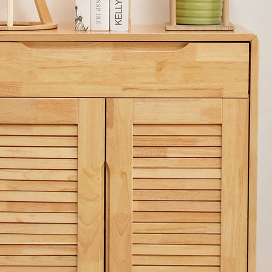 棚のアクセントキャビネット付きドア付きドアの固体木材付き現代キャビネット長方形