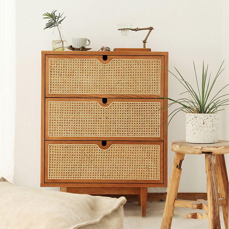 Contemporary Chest Rectangle Wicker&Rattan with Drawer Accent Chest Clearhalo 'Cabinets & Chests' 'cabinets_chests' 'furn' 'furn_cabinets_chests' 'Furniture' 'Living Room Furniture' 6433789