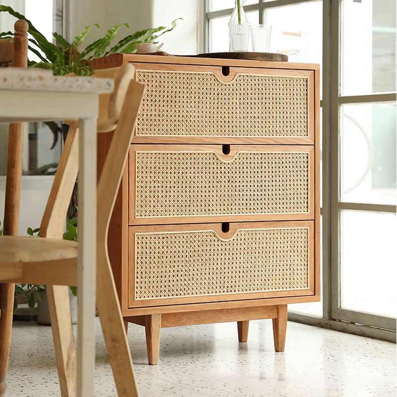 Contemporary Chest Rectangle Wicker&Rattan with Drawer Accent Chest Clearhalo 'Cabinets & Chests' 'cabinets_chests' 'furn' 'furn_cabinets_chests' 'Furniture' 'Living Room Furniture' 6433792