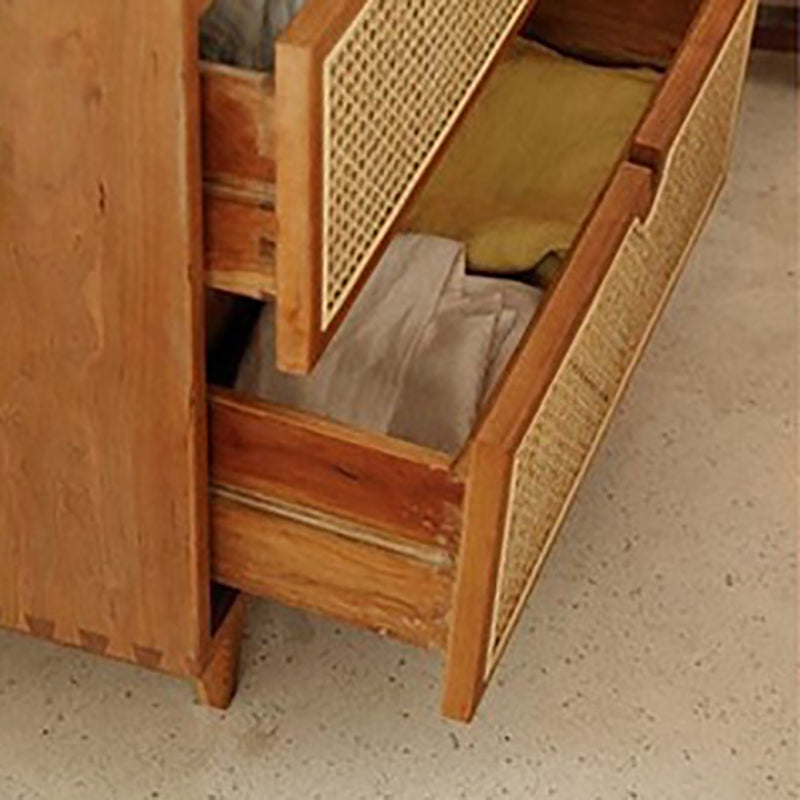 Contemporary Chest Rectangle Wicker&Rattan with Drawer Accent Chest Clearhalo 'Cabinets & Chests' 'cabinets_chests' 'furn' 'furn_cabinets_chests' 'Furniture' 'Living Room Furniture' 6433799