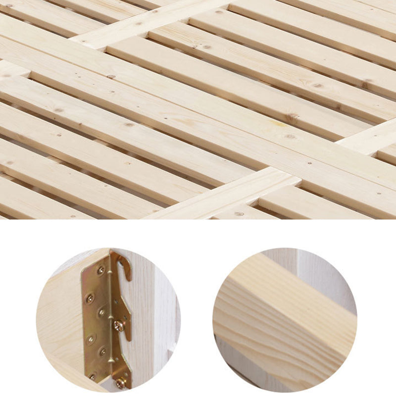 Victorian White Standard Bed in Solid Wood with Panel Headboard Clearhalo 'Bedroom Furniture' 'Beds' 'furn' 'furn_beds' 'Furniture' 6433810