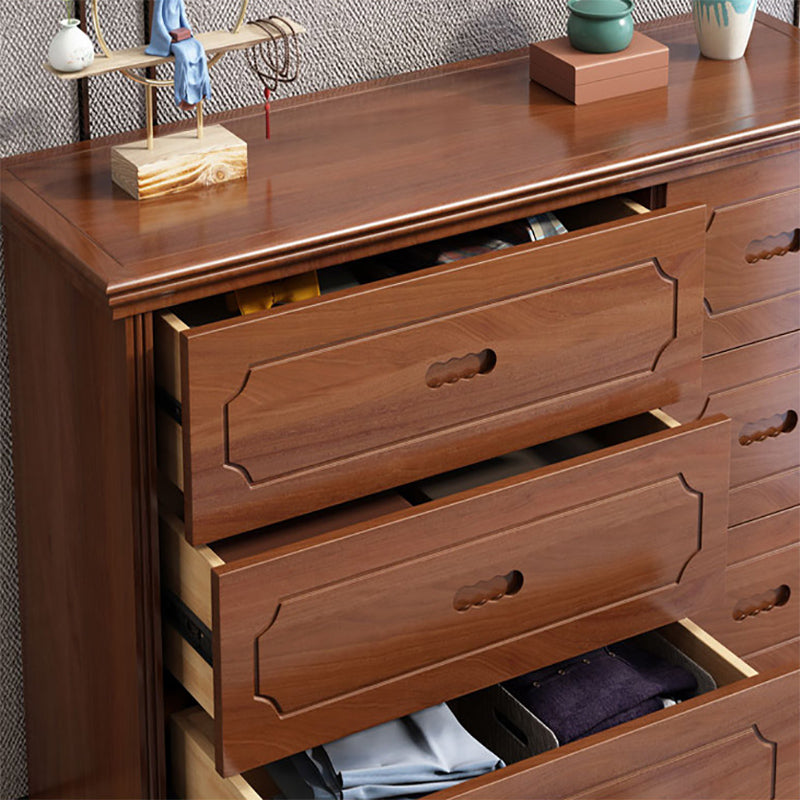 Mid-Century Chest Modern Solid Wood 6 - Drawer Standard Accent Chest Clearhalo 'Cabinets & Chests' 'cabinets_chests' 'furn' 'furn_cabinets_chests' 'Furniture' 'Living Room Furniture' 6433852