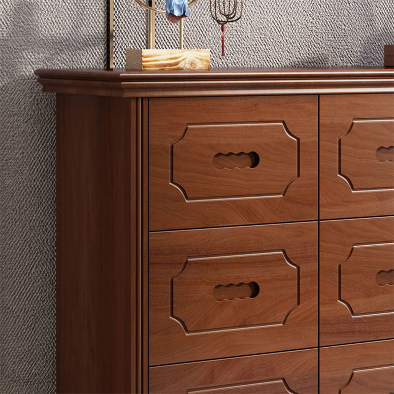 Mid-Century Chest Modern Solid Wood 6 - Drawer Standard Accent Chest Clearhalo 'Cabinets & Chests' 'cabinets_chests' 'furn' 'furn_cabinets_chests' 'Furniture' 'Living Room Furniture' 6433854