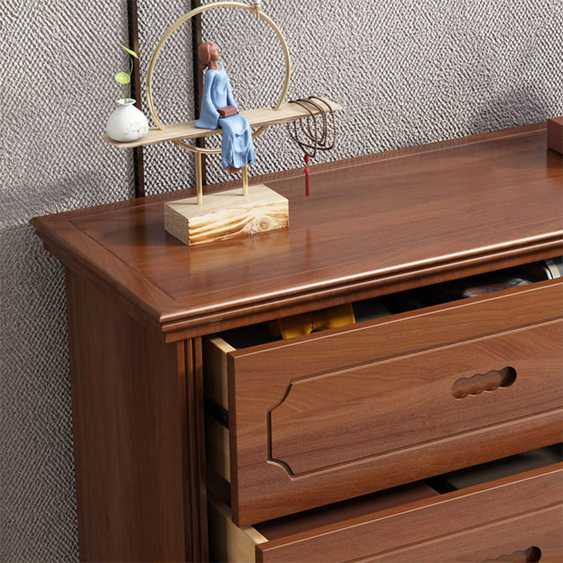 Mid-Century Chest Modern Solid Wood 6 - Drawer Standard Accent Chest Clearhalo 'Cabinets & Chests' 'cabinets_chests' 'furn' 'furn_cabinets_chests' 'Furniture' 'Living Room Furniture' 6433855