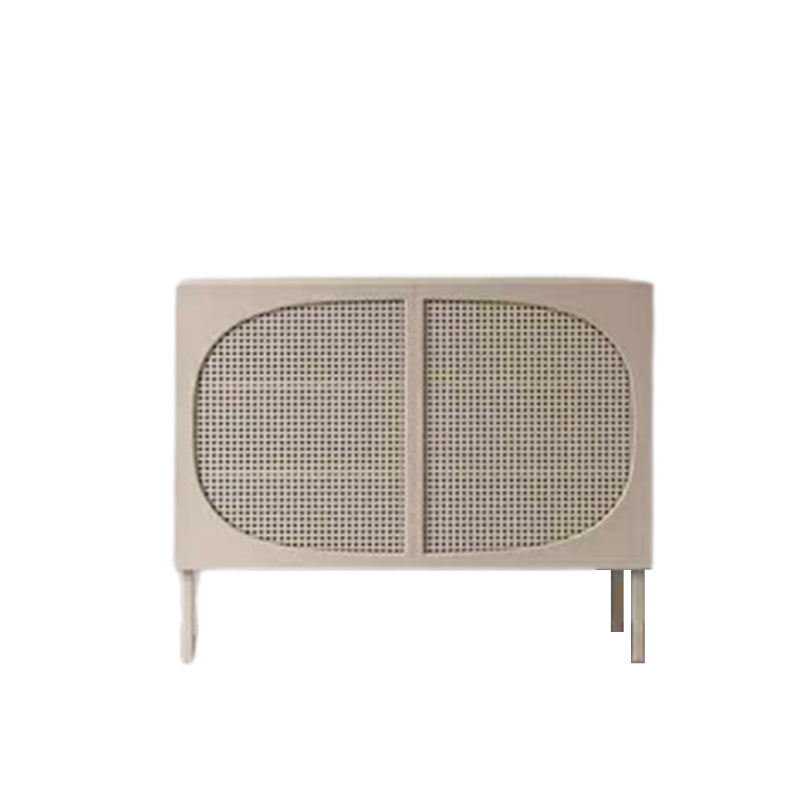 2-Door Wood Cabinet 35.43" Modern Rectangular Accent Cabinet Apricot Clearhalo 'Cabinets & Chests' 'cabinets_chests' 'furn' 'furn_cabinets_chests' 'Furniture' 'Living Room Furniture' 6433885