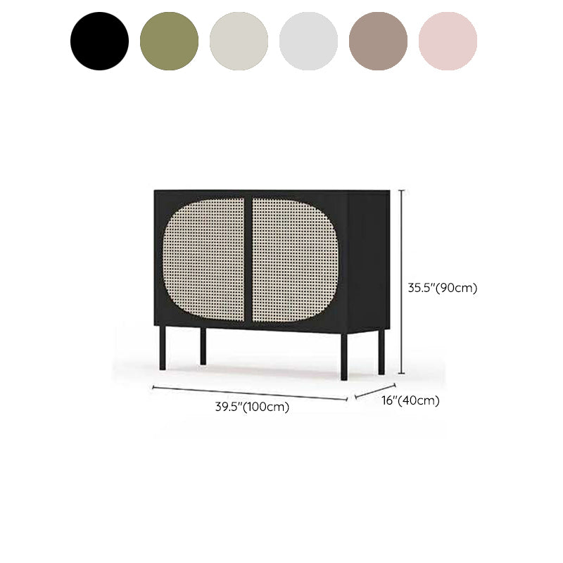 2-Door Wood Cabinet 35.43" Modern Rectangular Accent Cabinet Clearhalo 'Cabinets & Chests' 'cabinets_chests' 'furn' 'furn_cabinets_chests' 'Furniture' 'Living Room Furniture' 6433896