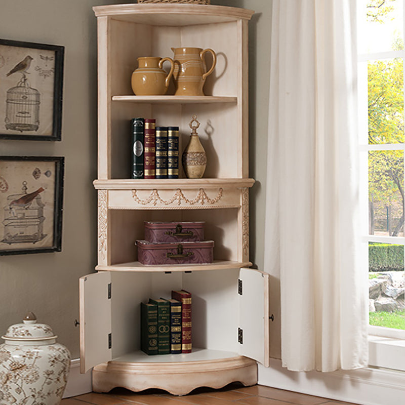 Triangular Wood Accent Cabinet Industrial 2 - Door Accent Cabinet Clearhalo 'Cabinets & Chests' 'cabinets_chests' 'furn' 'furn_cabinets_chests' 'Furniture' 'Living Room Furniture' 6433899