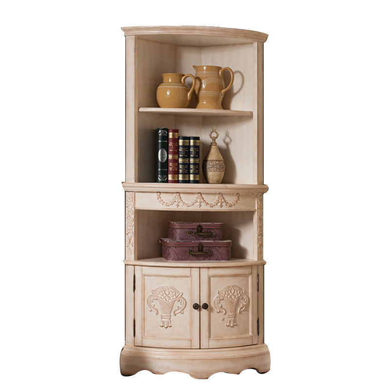 Triangular Wood Accent Cabinet Industrial 2 - Door Accent Cabinet Clearhalo 'Cabinets & Chests' 'cabinets_chests' 'furn' 'furn_cabinets_chests' 'Furniture' 'Living Room Furniture' 6433901